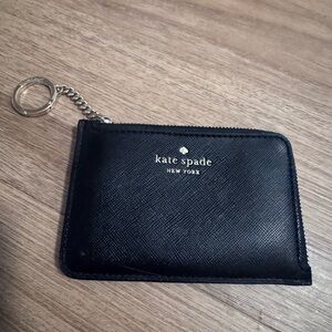 Kate Spade Black Leather Card Wallet